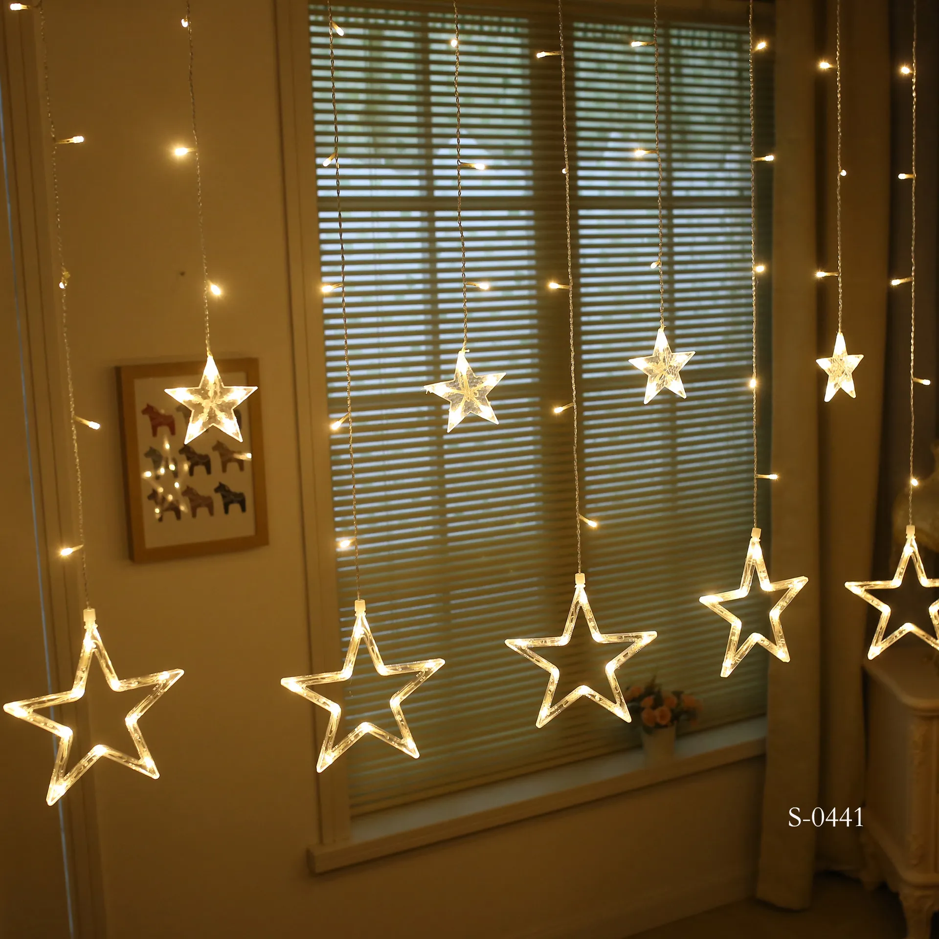 כוכב מחרוזת אורות מופעלת סוללה LED נצנץ אורות LED מקורה פיות אורות חם לבן פטיו חתונה שינה מסיבת קישוט