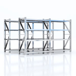 מתכוונן נירוסטה מחסן אחסון מדף כבד מתכת אריזת מדף אחסון למדפים ערמים & מדפים - Product Image 6