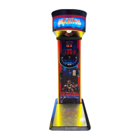 Machine de boxe pour enfants Superfun - Construction en fer durable, garantie 1 an, en anglais, amusante et rentable
