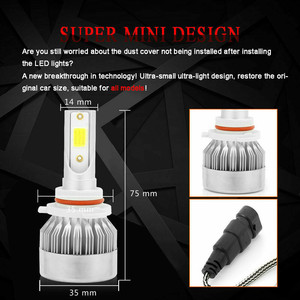 Universel 36W C6 COB LED Phare LED Ampoule Système D'éclairage Automatique pour H1 H3 H8 H16 H11 H13 9005 9007 H4 H7 9V ~ 36V - Product Image 5