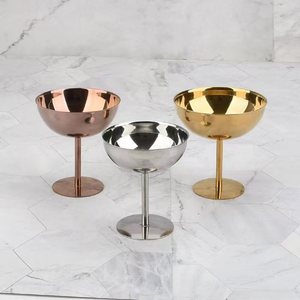 Gobelet élégant en acier inoxydable de 150 ml pour servir des desserts glacés - Product Image 5