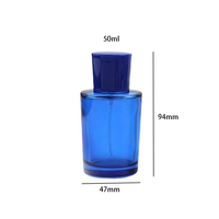 Flacon de parfum en verre personnalisé en solde, flacon pulvérisateur pour parfum 50 ml, flacon atomiseur de parfum vide pour marque de luxe