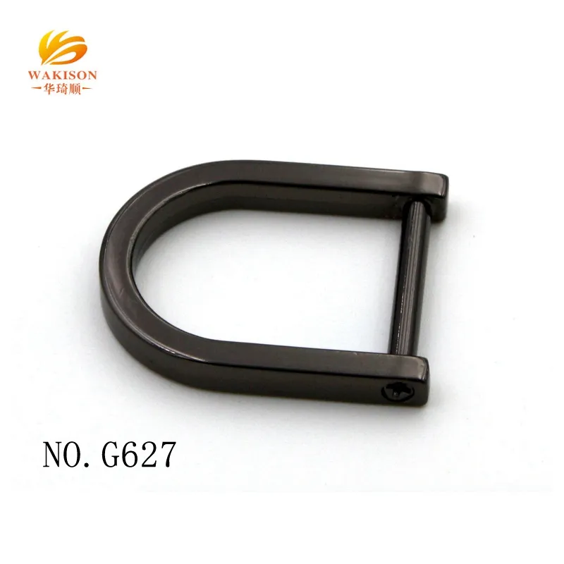 20mm Strap Size D Ring Metal Bag Buckle Custom Screw D Ring Buckles For Bag Fittings