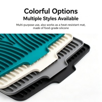 Nouvelle plaque de drainage en silicone, égouttoir simple pour bols et assiettes, plateau de séchage multifonctionnel pour la cuisine, pour bols, baguettes et cuillères