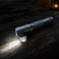 Senter LED Tahan Air F301 Isi Ulang USB, Kepala Putar 90 Derajat, Ekor Magnetik, Jangkauan Jauh, Terbuat dari Aluminium Alloy, Senter Genggam