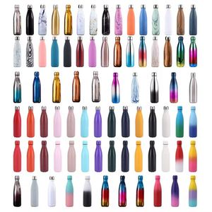 Bouteille d'eau sport en acier inoxydable à double paroi de 500 ml (17 oz) avec logo personnalisé, cadeau promotionnel portable, emballage personnalisé disponible - Product Image 4
