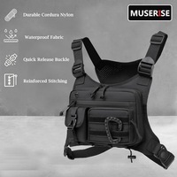 Sac de Poitrine Tactique Camouflage Extérieur Transfrontalier en Nylon avec Fermeture Éclair, Léger et Durable pour l'Été, Unisexe, pour la Course, le Sport et les Voyages, Extensible