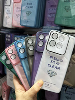 Funda para Tecno Spark 50 Pro/Spark 50/Pova 7, TPU Suave, Protección Antigolpes, Agradable al Tacto, Transparente, Antideslizante