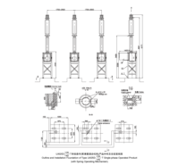 Interruptor de circuito SF6 LW25 trifásico 50/60 Hz, marca Xi'an Xikai, tipo porcelana para exteriores, voltaje nominal de 12 kV, 25/31.5/40/50 KA BIL