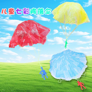 <span class=keywords><strong>Parachute</strong></span> en plastique à lancer à la main, petit jouet de plage carré multicolore pour enfants de <span class=keywords><strong>maternelle</strong></span> - Product Image 6
