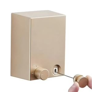 <span class=keywords><strong>Tendedero</strong></span> Retráctil de Pared Sin Perforaciones para Balcón con Soporte Telescópico Automático de Cable de Acero - Product Image 2