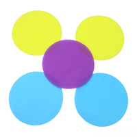 Marqueurs de sol avec attaches auto-agrippantes robustes, points de sol et points d'attache pour salles de classe, éducation physique, yoga, maternelle et jardin d'enfants