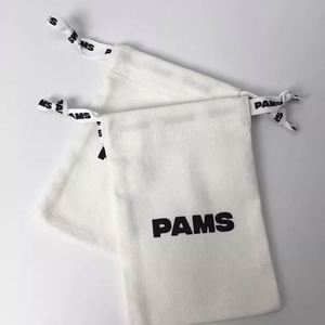 Small Custom Logo Cotton Canvas Fabric Muslin Drawstring <b>Supermarket</b> Bag With Printed Black Friday Recycled Gift Bags - Product Image 4