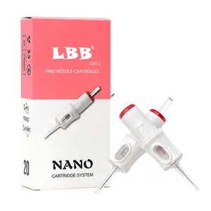 Permanent Makeup Eyebrow Lip Soft Membrane LBB Gen2 White PMU Tattoo Needle Cartridges