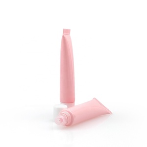 Tube souple en plastique PE écologique de 15 ml noir et rose pour emballage cosmétique, idéal pour gloss et crème contour des yeux avec applicateur à bille. - Product Image 3
