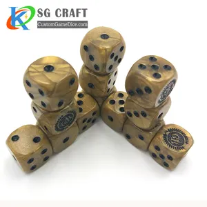 Dice Dice Manufacturers Bulk D6 Sided 12mm 16mm 19mm 22mm Dice Plastic Resin Engraved Dnd D D Game Polyhedral Custom Dice