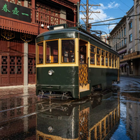 Véhicule ferroviaire électrique personnalisé pour la visite des sites touristiques en ville et les parcs d'attractions