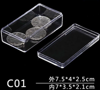 Boîte de rangement en plastique multi-tailles avec couvercle pour piles, artisanat, petits accessoires, étui d'emballage PS, prix de gros