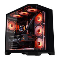 Computer Case Factory ATX Gaming Mid Tower RGB Custom PC Case with Aluminum Alloy Side Panel Window-Stock