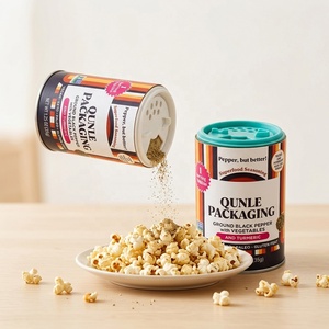 Boîte en papier personnalisée à prix abordable pour poudre d'assaisonnement de qualité alimentaire avec couvercle doseur et tube d'emballage d'épices à pression manuelle - Product Image 3