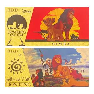 Billetes de Banco de Anime del Rey León de América 2026, 4 Tipos, Bañados en Oro de 24K para Regalos - Product Image 4