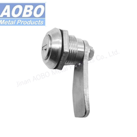 AOBO Outils de verrouillage de came de porte électrique durables SS316 Serrure à came à cylindre quart de tour avec clé 1333