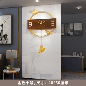 <strong>Clocks</strong> Metal Wood Wall <strong>Clock</strong> Modern Design Farmhouse Decor Wall Decorations Living Room Wall Watch <strong>Vintage</strong> - Product Image 4