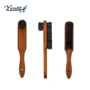 Yinste <b>Shoe</b> Brush Set 3Pcs Solid Wood Horse Hair Double Sided Cleaning For <b>Shoe</b> Care - Product Image 1