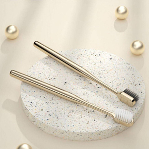 Daily Use Toothbrush for Adults Teenagers <b>Soft</b> Bristle Gold Silver Design Gentle Sensitive Gums Reusable for Home Use for Babies - Product Image 4