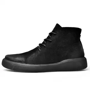 Nuevo estilo Hombres Moda Lona Martin Botas Casual High Top Zapatos Botas Transpirable Personalizar