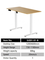Pieds de table ergonomiques en métal PRORIALS, design moderne et durable, réglables en hauteur pour bureau assis-debout