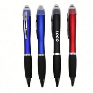 Juego de 10 Bolígrafos Personalizados con Punta Táctil - Tinta Negra, Ideal para Oficina, Escuela, Negocios, Ferias Comerciales y Eventos, Regalo Promocional - Product Image 1
