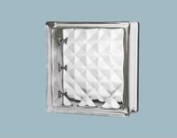 190 190 80mm haute qualité ultra clair couleur bloc de construction briques de verre murs de salle de bain