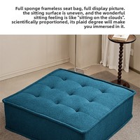 Ensemble de canapés modulaires compressés sous vide, fauteuil compact italien minimaliste en forme de cube, housses en tissu polyester pour salon