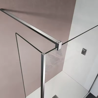 Barre de support en verre de douche pièces de quincaillerie de porte sans cadre mur à panneau