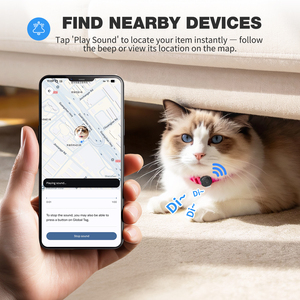เครื่องติดตามขนาดเล็กสำหรับระบบ IOS และ Android ได้รับการรับรอง MFI ป้องกันสัตว์เลี้ยงหาย พร้อมระบบแจ้งเตือน ค้นหากุญแจ ค้นหาสิ่งของ คล้าย AirTag - Product Image 4