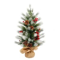 QiYing Victory S45662 Neuer grenzüberschreitender Weihnachtsbaum aus PE mit Tannenzapfen im US-Stil, Tischdekoration, kleine Heimdekoration