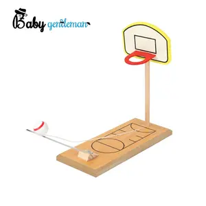 لعبة مرحة لكمبيوتر سطح المكتب, لعبة إطلاق كرة السلة الخشبية الصغيرة للأطفال ، الأكثر مبيعًا ، طراز Z01355A