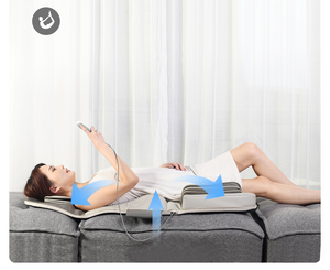 Colchoneta de Masaje Vibratoria con Calor y Control Remoto Inalámbrico, Material Plástico, para Terapia Física Corporal - Product Image 4