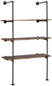 4 уровня X2 промышленное настенное крепление, черная железная полка для труб, ретро полки для хранения, стеллажи для труб, подвесной кронштейн для полки - Product Image 3