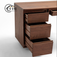 Meubles de bureau à domicile de haute qualité au design moderne en teck, hauteur réglable et tiroir, également adaptés à un usage professionnel