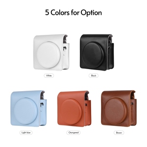 Étui pour <span class=keywords><strong>appareil</strong></span> <span class=keywords><strong>photo</strong></span> <span class=keywords><strong>instantané</strong></span> portable Sac de transport en cuir PU avec bandoulière Compatible avec l'<span class=keywords><strong>appareil</strong></span> <span class=keywords><strong>photo</strong></span> <span class=keywords><strong>instantané</strong></span> Fujifilm <span class=keywords><strong>Fuji</strong></span> SQUARE SQ1 - Product Image 4
