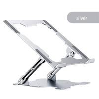 Soporte de Escritorio para Portátil de Aluminio, Ajustable en Altura, Resistente, Metálico, Venta al Por Mayor