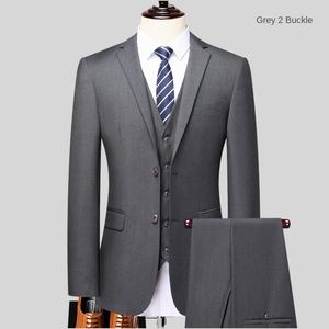Abito da <span class=keywords><strong>Uomo</strong></span> Classico Personalizzato con Stile o Logo ODM, Completo da Cerimonia, Nuovo Abito Formale Coreano Slim Fit - Product Image 2