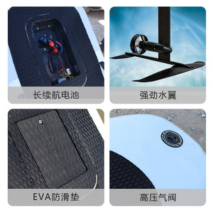 Tabla de surf eléctrica inflable con hidroala de 48 V, tablero de PVC para aguas tranquilas y brises, modelo motorizado de pie. - Product Image 2