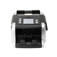 Compteur de billets HL-P86 à chargement arrière, 2 CIS, qualité professionnelle, vitesse de 1000 pièces/min, trémie de 500 pièces, tri automatique, impression, détection UV/IR/MG