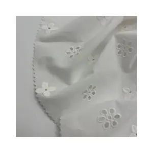 100 Cotton Hoa Thêu Vải Ánh sáng trọng lượng vải cho gối trường hợp rất mềm vải cho quần áo ngủ