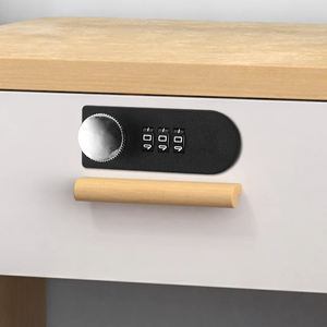 メカニカルミニキーパッドファイル電子キャビネット3デジタルコンビネーション隠しカムロングオフィスメタルデスク引き出しロック - Product Image 1