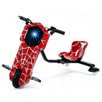 Kart électrique pliable Fashion China 36V 350W avec batterie au lithium, en acier au carbone, portable, pour l'extérieur, tout-terrain, scooter de drift