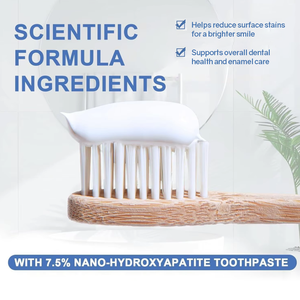 OEM ODM <span class=keywords><strong>Pasta</strong></span> <span class=keywords><strong>Dental</strong></span> Natural con 10% <span class=keywords><strong>de</strong></span> Nano Hidroxiapatita, Sabor a Menta, para Fortalecer el Esmalte, Sin Flúor - Product Image 4